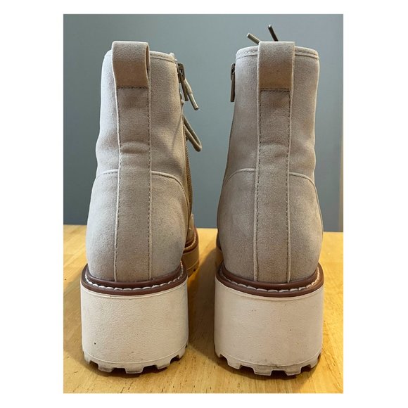 Brand new oasis society marissa faux suede lace up boot - Taupe/Beige (Size 8) - Picture 6 of 11